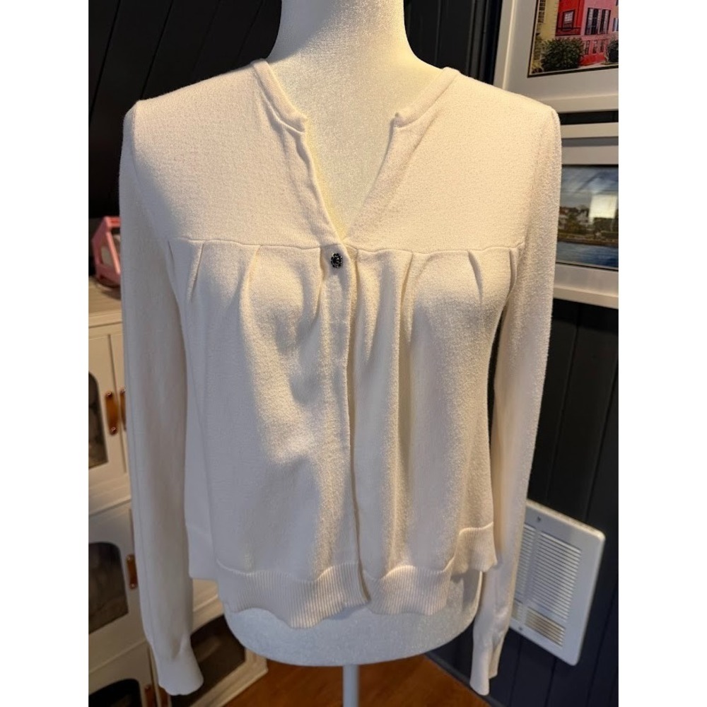 Women's Preppy One Button Cotton Cardigan - Size Small or X-Small